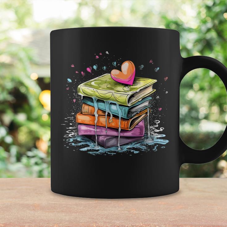 Reading Watercolor Books Love Books Girls Graphic Print Coffee Mug Gifts ideas