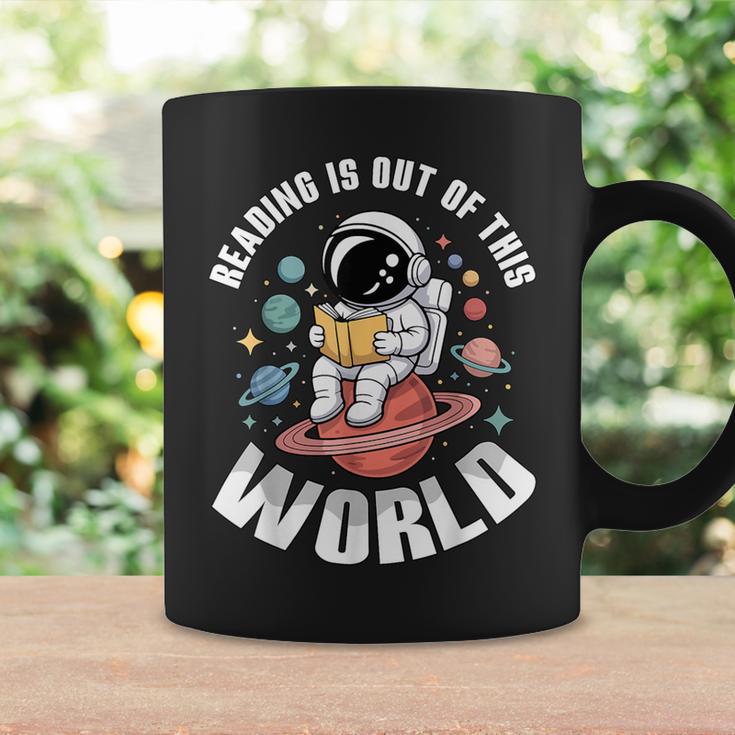 Reading Is Out Of This World Library Week World Book Day Graphic Print Coffee Mug Gifts ideas