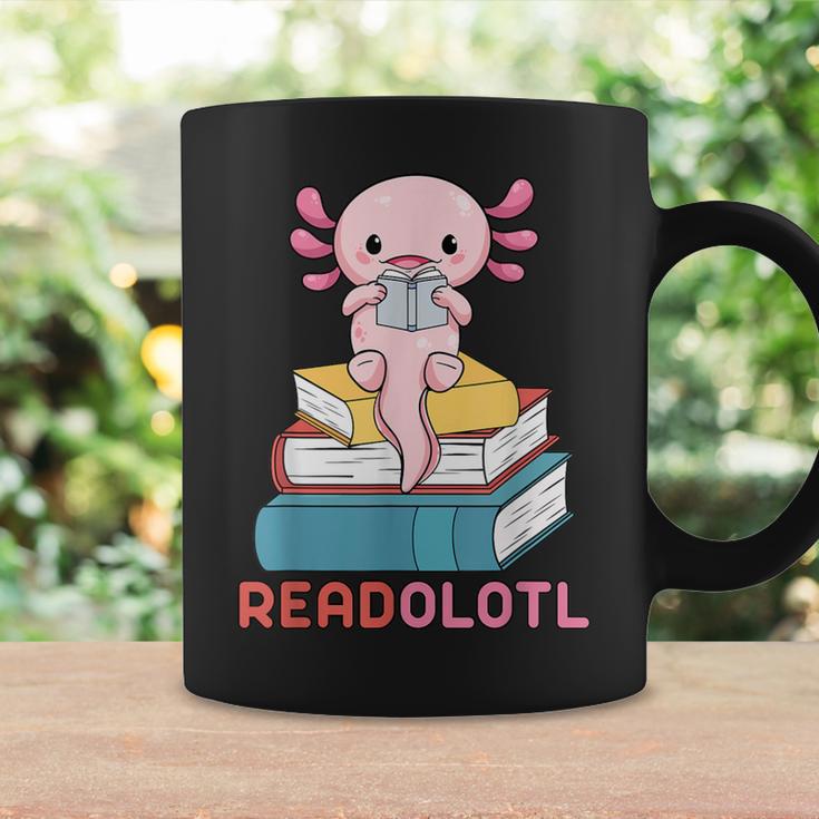 Readolotl Cute Read Axolotl Book Lover Librarian Bookworm Graphic Print Coffee Mug Gifts ideas