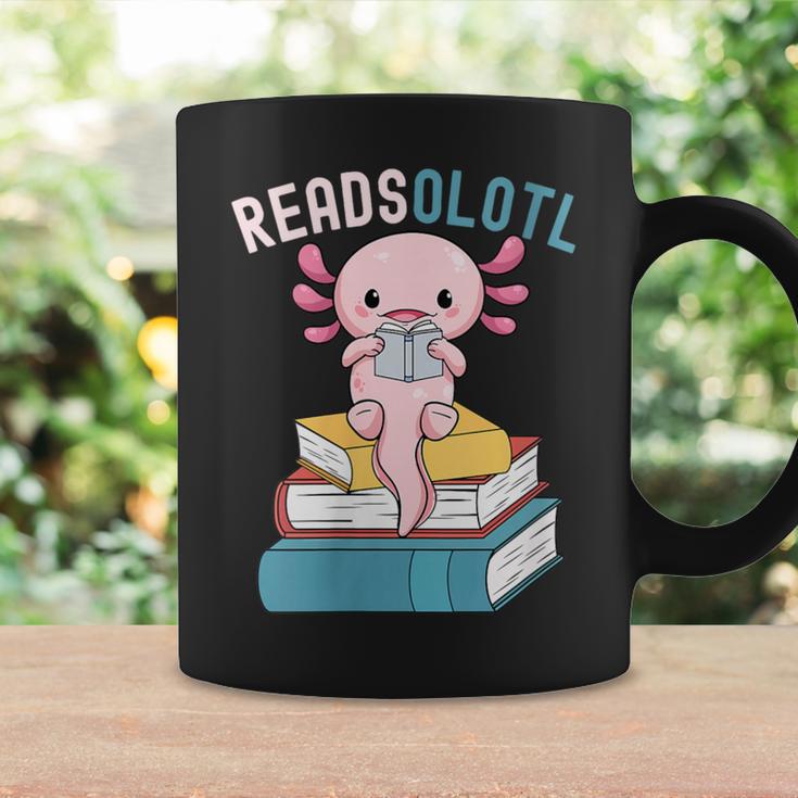 Reads Alotl Shirt Kids Readsolotl Read Axolotl Shirt Books Graphic Print Coffee Mug Gifts ideas