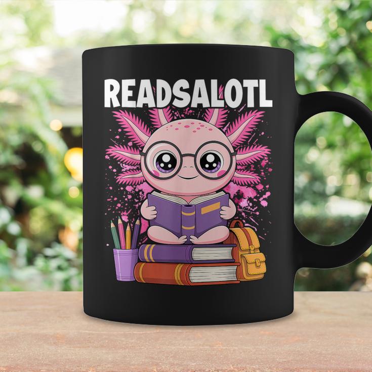 Readsalotl Axolotl Reading Book Bookworm Graphic Print Coffee Mug Gifts ideas