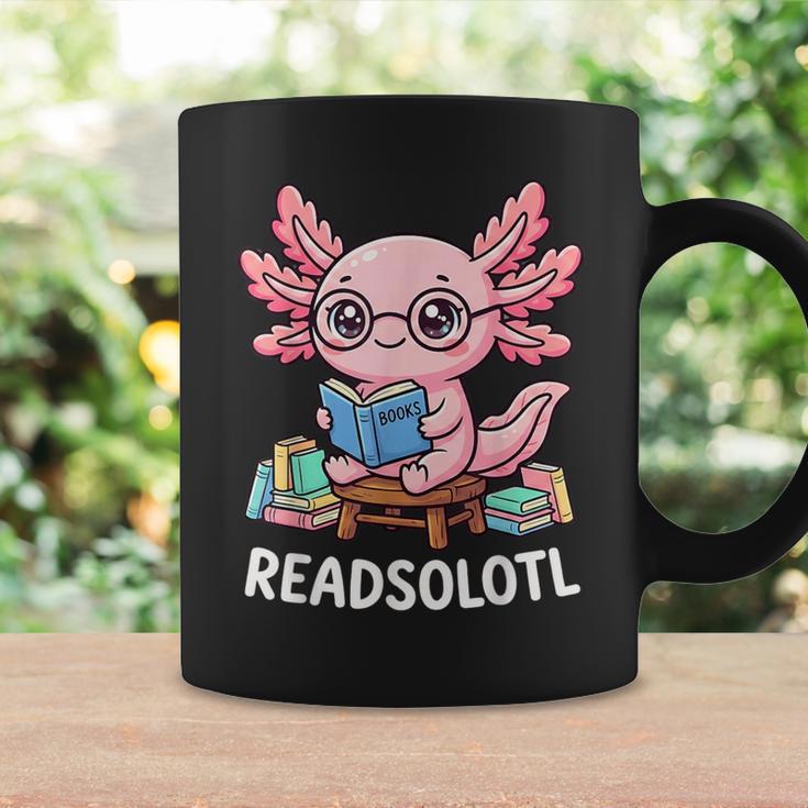 Readsolotl Axolotl Read Books Reading Book Lover Kids Graphic Print Coffee Mug Gifts ideas