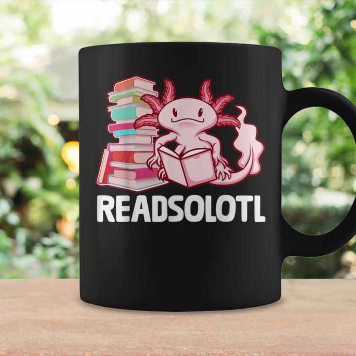 Readsolotl Axolotl Reading Fish Books Lizard Graphic Print Coffee Mug Gifts ideas