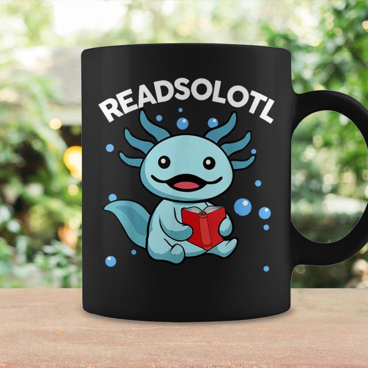 Readsolotl Cute Axolotl Read Book Ambystoma Mexicanum Kids Graphic Print Coffee Mug Gifts ideas