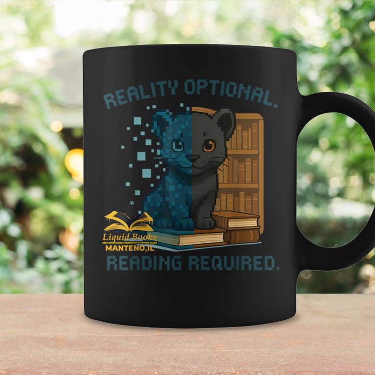 Reality Optional Reading Required Gamer Panther Book Graphic Print Coffee Mug Gifts ideas