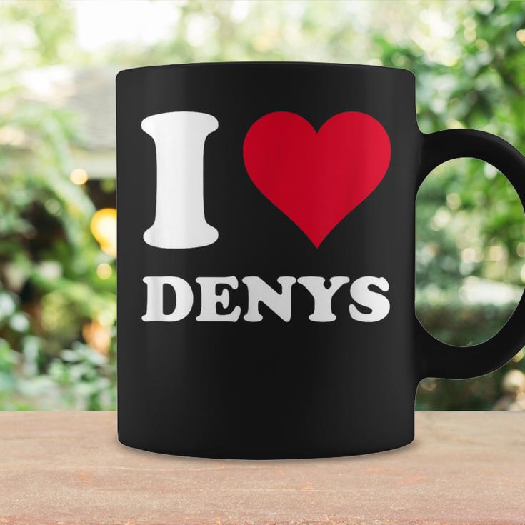 Red Heart I Love Denys コーヒーマグ ギフトのアイデア