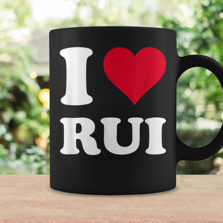 Red Heart I Love Rui コーヒーマグ ギフトのアイデア