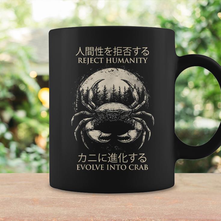 Reject Humanity Evolve To Crab 皮肉 コーヒーマグ ギフトのアイデア