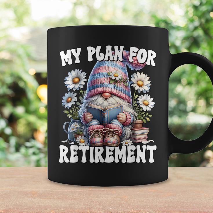 Retired Teacher Gnome Reading A Book Retirement Plan Graphic Print Coffee Mug Gifts ideas