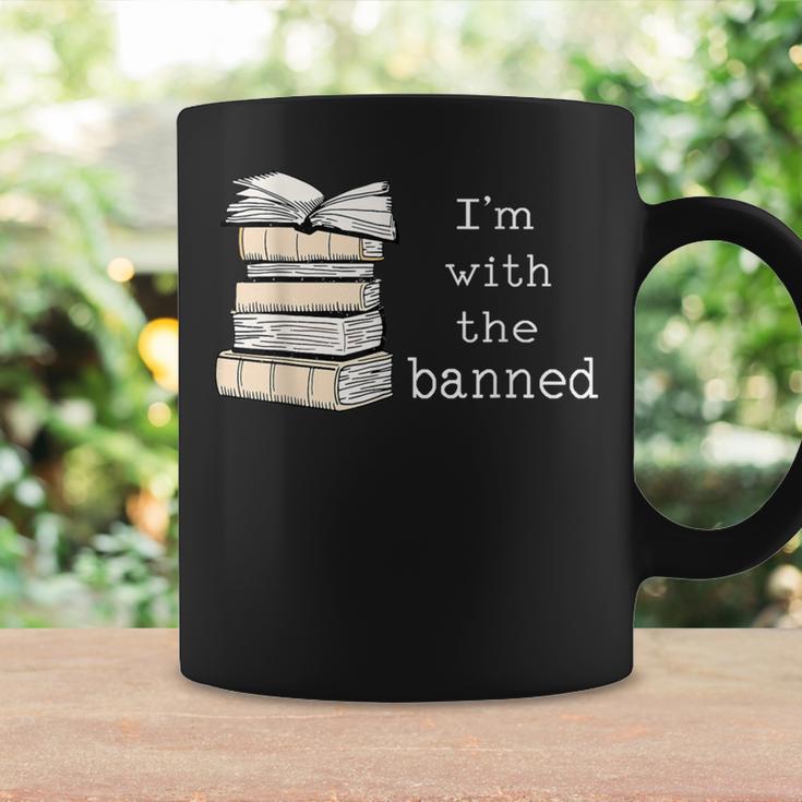 Retro I'm With The Banned Books Graphic Print Coffee Mug Gifts ideas