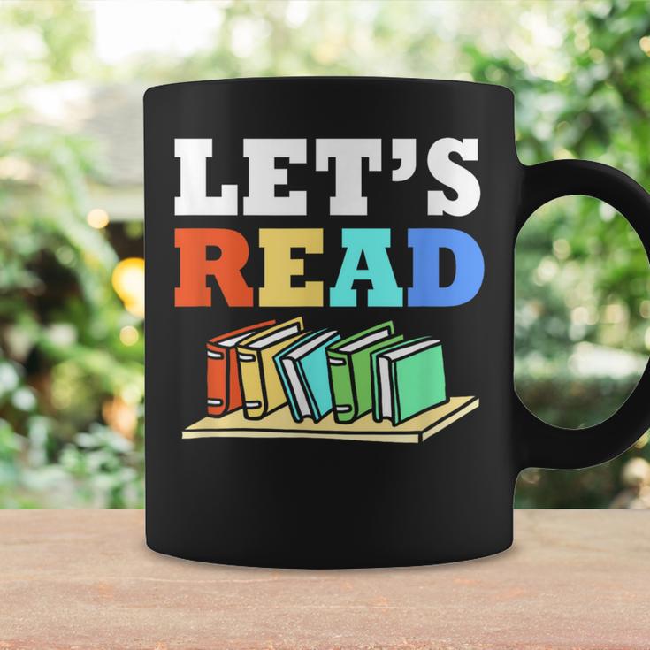 Retro Reading Teacher Book Lover Let's Read Graphic Print Coffee Mug Gifts ideas Retro Reading Teacher Book Lover Let's Read Graphic Print Coffee Mug Gifts ideas