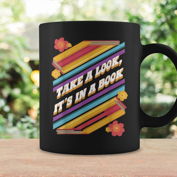 Retro Style Take a Look It's In a Book Graphic Print Coffee Mug Gifts ideas Retro Style Take a Look It's In a Book Graphic Print Coffee Mug Gifts ideas