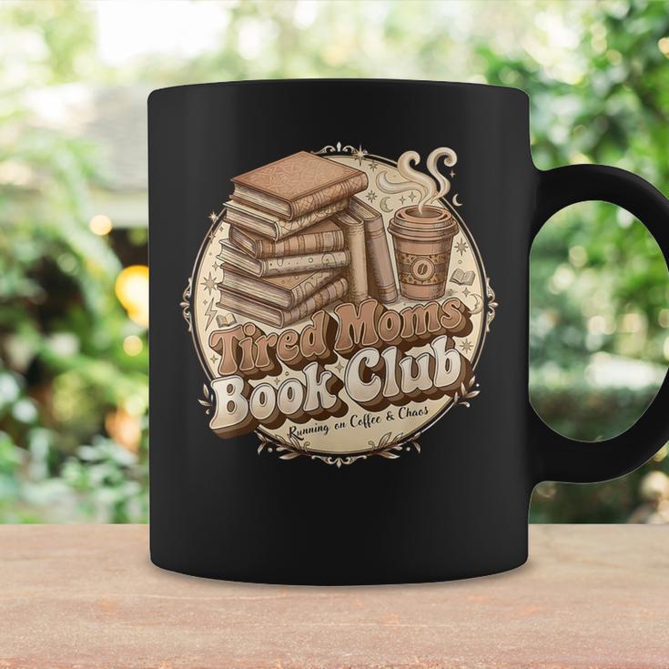 Retro Tired Moms Book Club Bookish Booktrovert Mother's Day Graphic Print Coffee Mug Gifts ideas