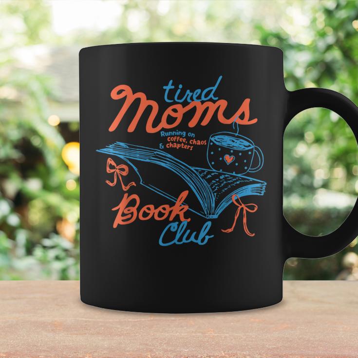 Retro Tired Moms Club Bookish Homebody Book Club Mom Women Graphic Print Coffee Mug Gifts ideas