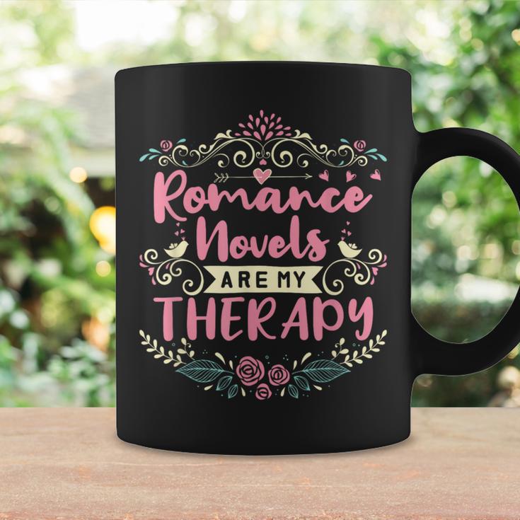 Romance Novels Are My Therapy Romantic Book Graphic Print Coffee Mug Gifts ideas