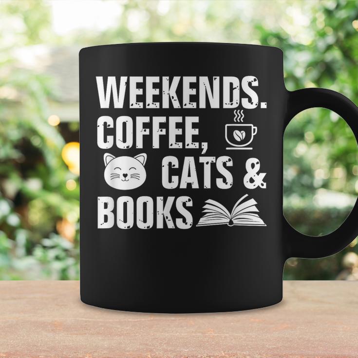 Weekends Coffee Cats And Books Graphic Print Coffee Mug Gifts ideas Weekends Coffee Cats And Books Graphic Print Coffee Mug Gifts ideas