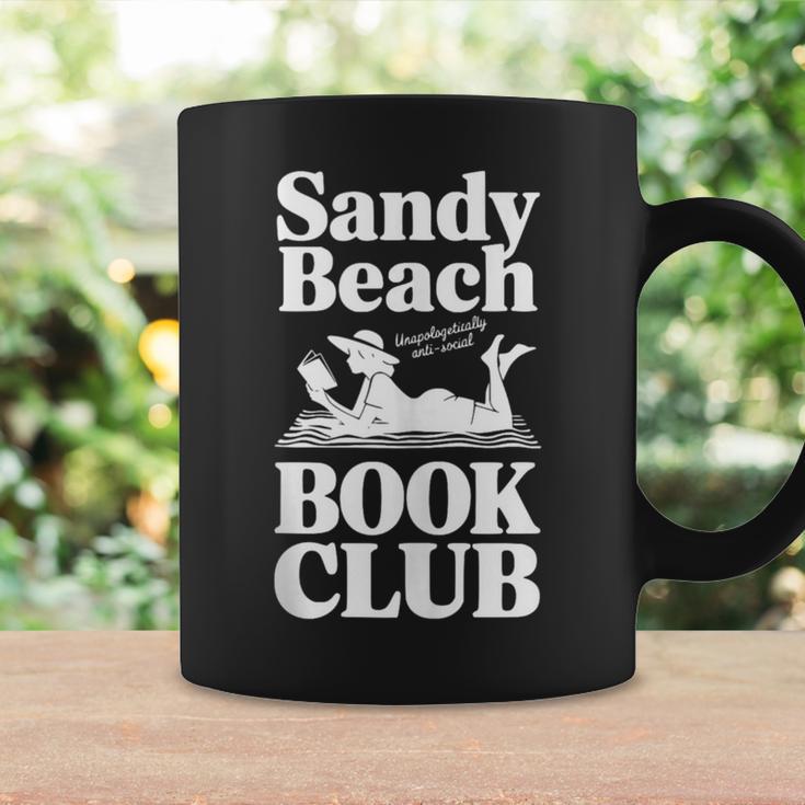 Sandy Beach Book Club Anti-Social Graphic Print Coffee Mug Gifts ideas