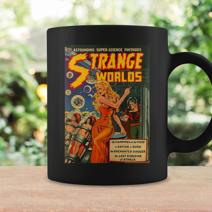 Sci Fi Pin Up Girl Science Fiction Vintage Horror Comic Book Graphic Print Coffee Mug Gifts ideas