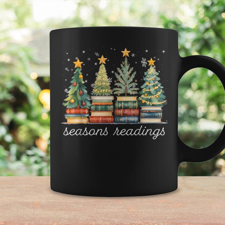 Seasons Readings All Booked For Christmas Book Reading Lover Graphic Print Coffee Mug Gifts ideas
