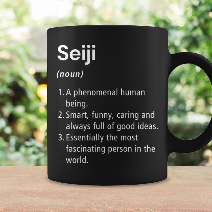 Seiji 名前の定義 面白い辞書 長袖tシャツ コーヒーマグ ギフトのアイデア