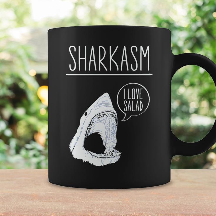 Sharkasm I Lovealad面白い皮肉なシャークスタジオ 長袖tシャツ コーヒーマグ ギフトのアイデア