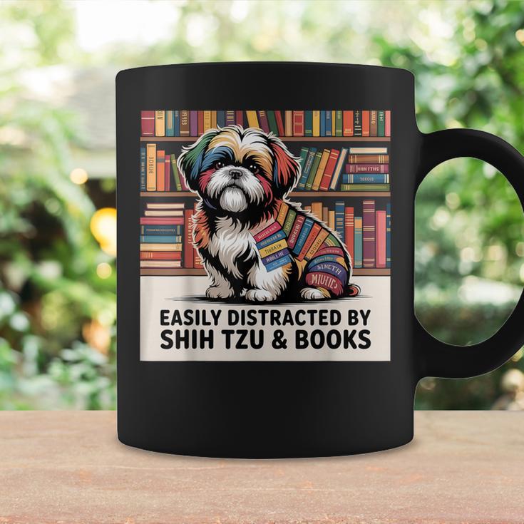 Shih Tzu Dog Shihtzu Dog Books Nerds Reader Shitzhu Shih Tzu Graphic Print Coffee Mug Gifts ideas