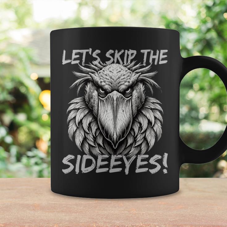 Sideeyes シュービルコウノトリの子育てをスキップしましょう 長袖tシャツ コーヒーマグ ギフトのアイデア