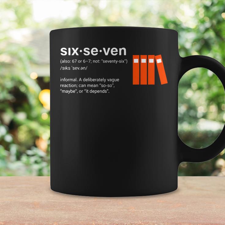 Six Seven Meme Reading Book Lover 6-7 67 Definition Graphic Print Coffee Mug Gifts ideas