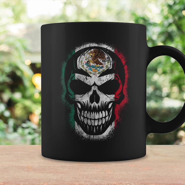 Skull Mexican Flag Mexicopraytyleintage コーヒーマグ ギフトのアイデア