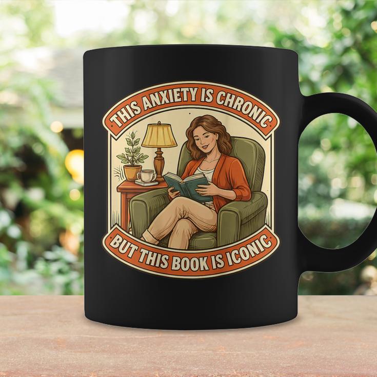 This Social Anxiety Is Chronic But The Book Is Iconic Woman Graphic Print Coffee Mug Gifts ideas