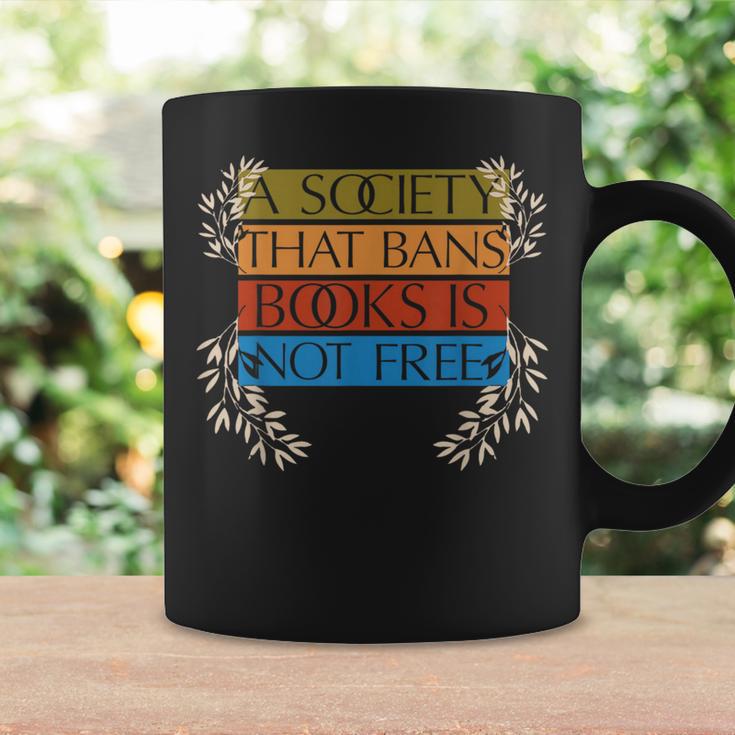 A Society That Bans Books Is Not Free Graphic Print Coffee Mug Gifts ideas