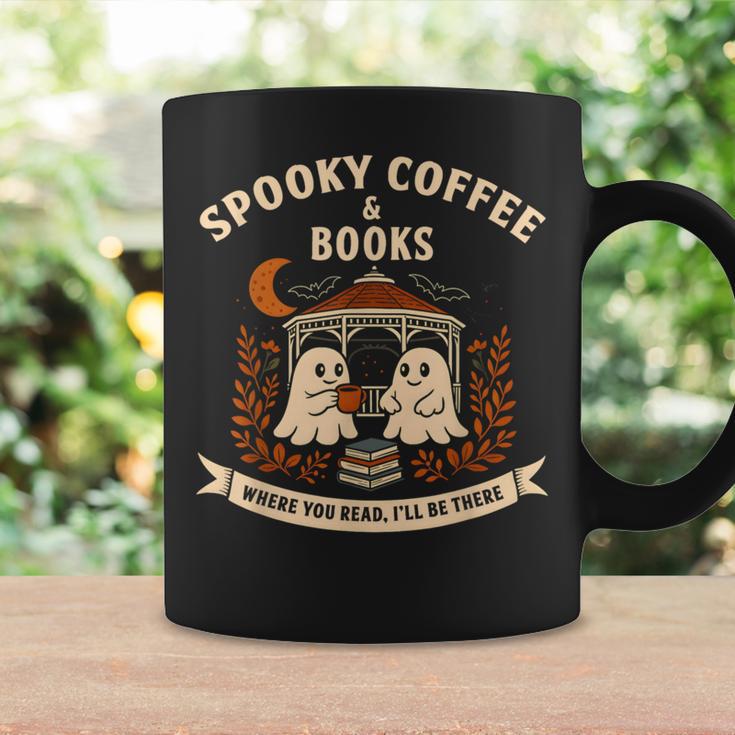 Spooky Coffee & Books Ghost Autumn Reading Graphic Print Coffee Mug Gifts ideas Spooky Coffee & Books Ghost Autumn Reading Graphic Print Coffee Mug Gifts ideas