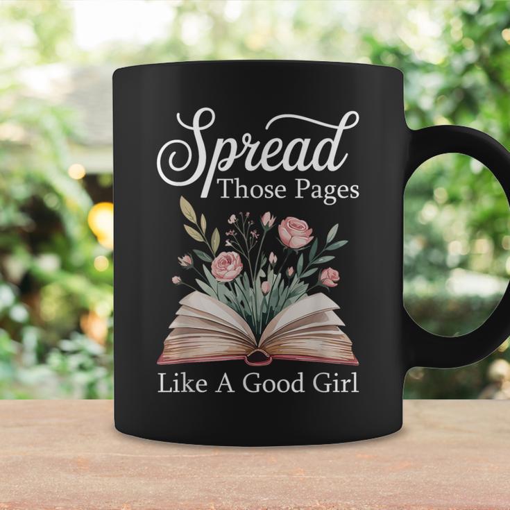 Spread Those Pages Like A Good Girl Bookworm Book Lover Graphic Print Coffee Mug Gifts ideas