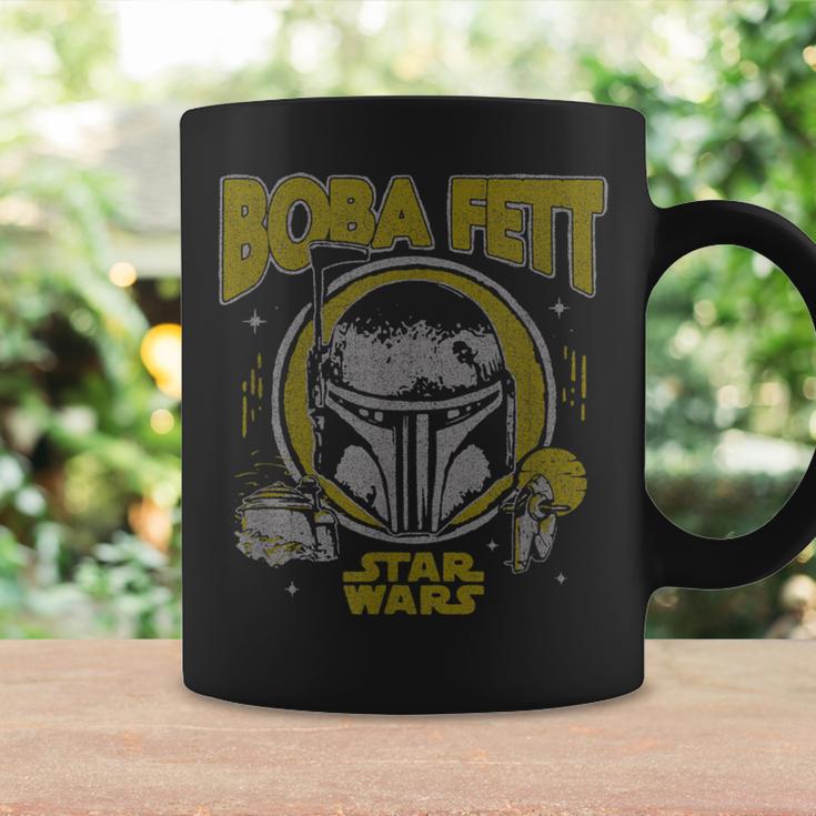 Star Wars The Book Of Boba Fett Vintage Helmet Logo Graphic Print Coffee Mug Gifts ideas