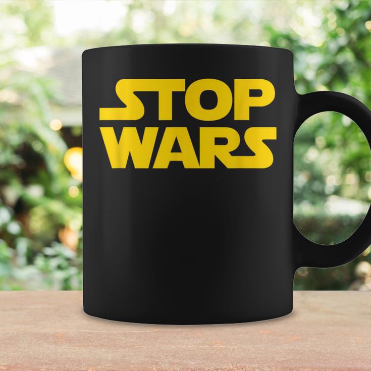 Stop Wars 反戦メッセージ 地球と宇宙の平和 コーヒーマグ ギフトのアイデア