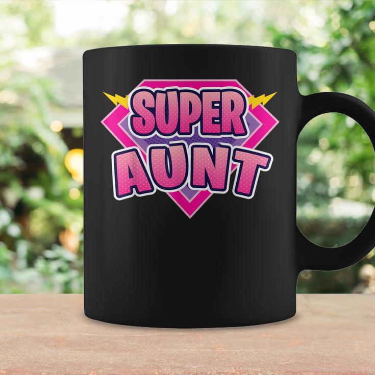 Super Aunt Superhero Grandmother Comic Book Matching Graphic Print Coffee Mug Gifts ideas