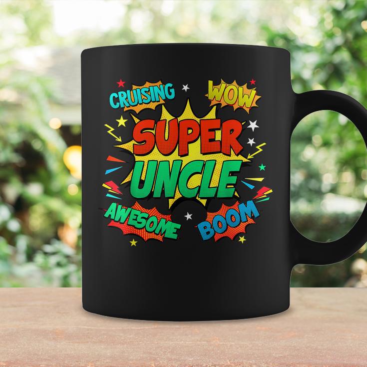 Superhero Uncle Costume For Men Comic Book Birthday Graphic Print Coffee Mug Gifts ideas
