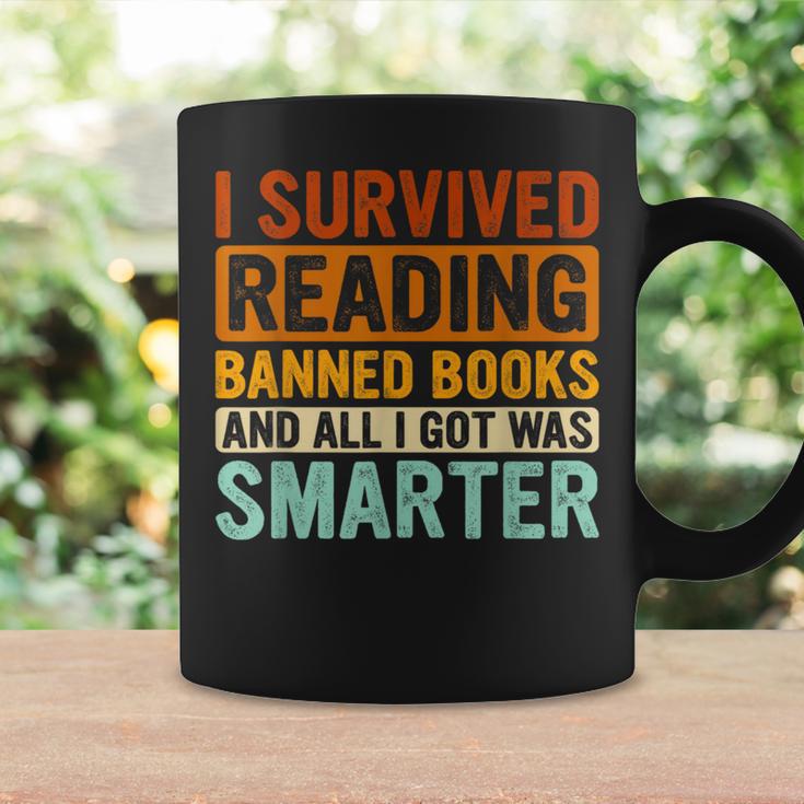 I Survived Reading Banned Books Bookaholic Book Lovers Graphic Print Coffee Mug Gifts ideas I Survived Reading Banned Books Bookaholic Book Lovers Graphic Print Coffee Mug Gifts ideas