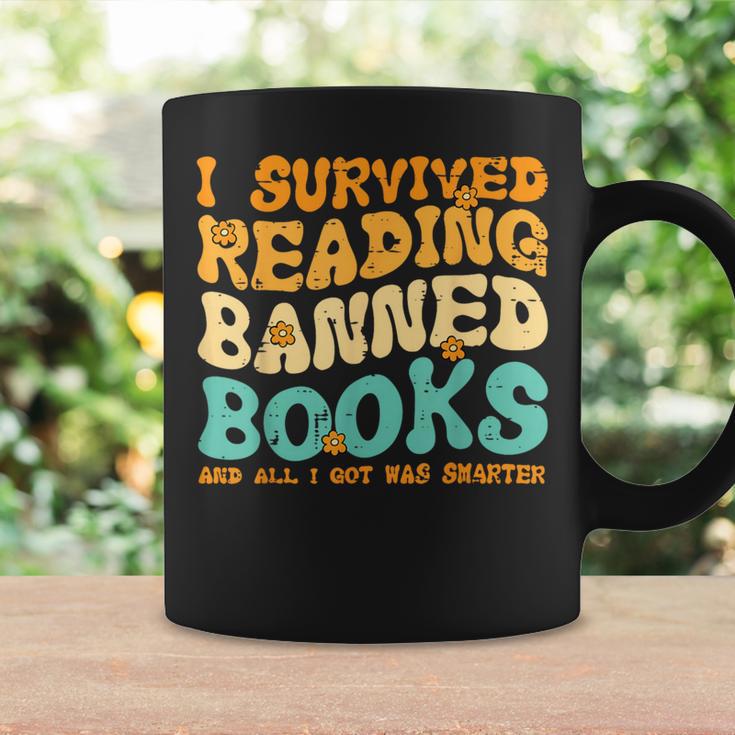 I Survived Reading Banned Books Read Librarian Men Women Graphic Print Coffee Mug Gifts ideas