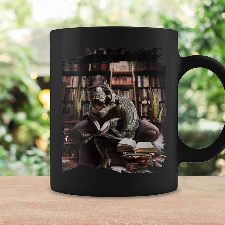 T-Rex Dinosaur Reading Books In Book Library Bookstore Graphic Print Coffee Mug Gifts ideas T-Rex Dinosaur Reading Books In Book Library Bookstore Graphic Print Coffee Mug Gifts ideas