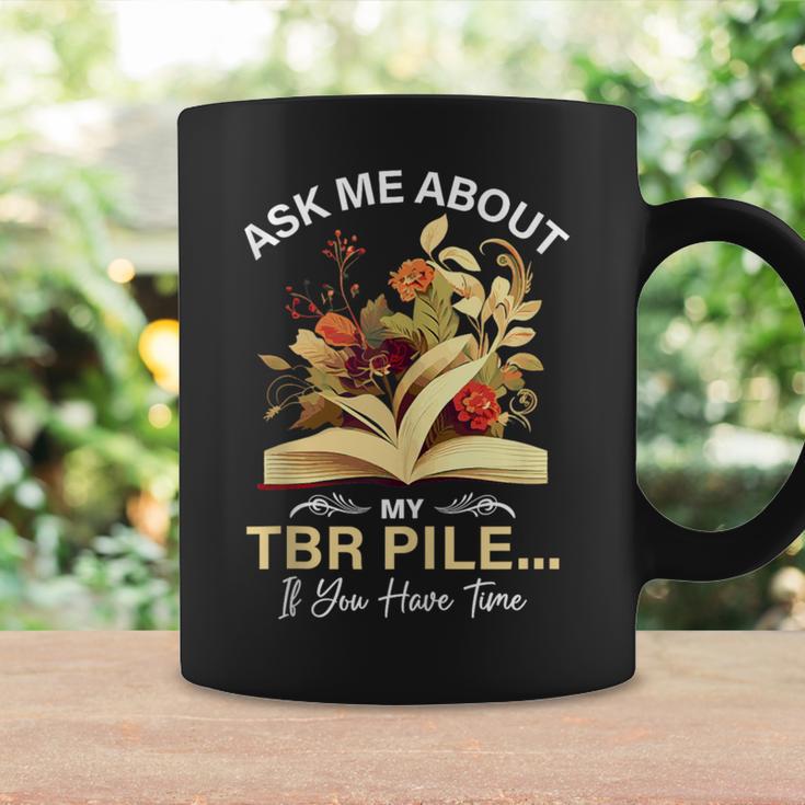 TBR Pile Bookworm Reading Books For a Book Lover Graphic Print Coffee Mug Gifts ideas