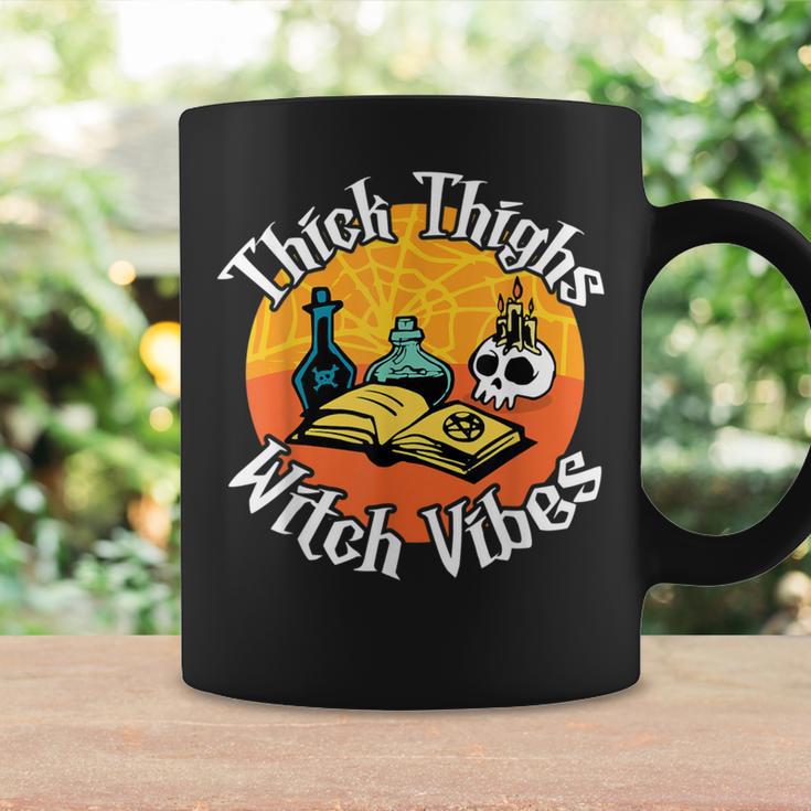 Thick Thighs Witch Vibes Spell Book And Potions Graphic Print Coffee Mug Gifts ideas
