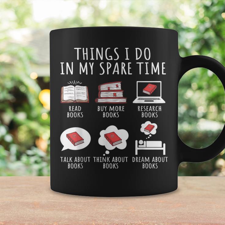 Things I Do In My Spare Time Read Books Bookworm Graphic Print Coffee Mug Gifts ideas