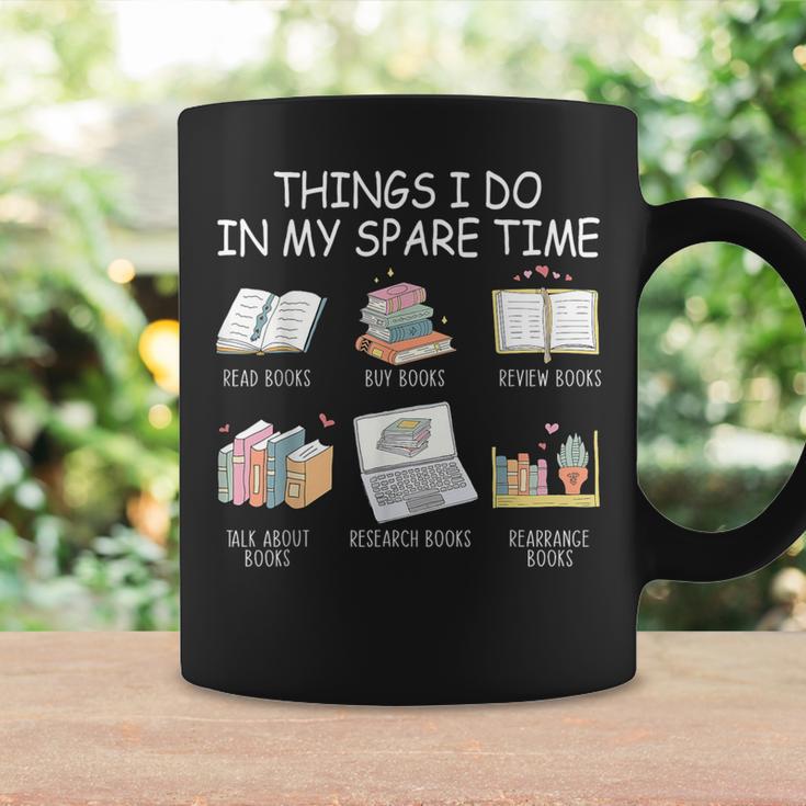 Things I Do In My Spare Time Read Books Buy Books Graphic Print Coffee Mug Gifts ideas