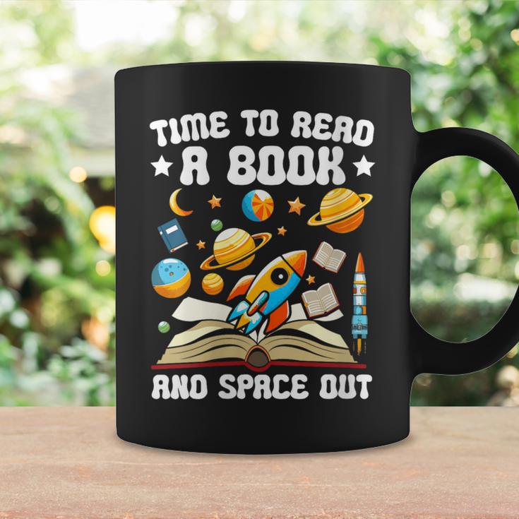 Time To Read A Book And Space Out Astronomy Lover Bookworm Graphic Print Coffee Mug Gifts ideas