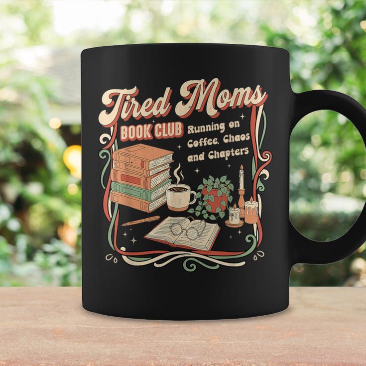 Tired Moms Book Club Retro Reading Lover Moms Graphic Print Coffee Mug Gifts ideas