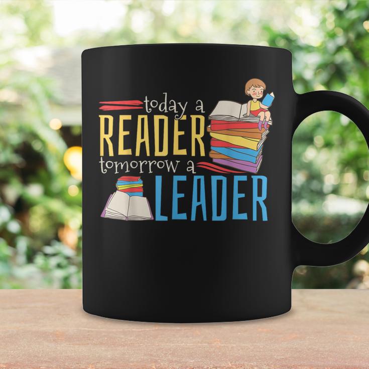 Today A Reader Tomorrow A Leader Book Literature Reading Graphic Print Coffee Mug Gifts ideas