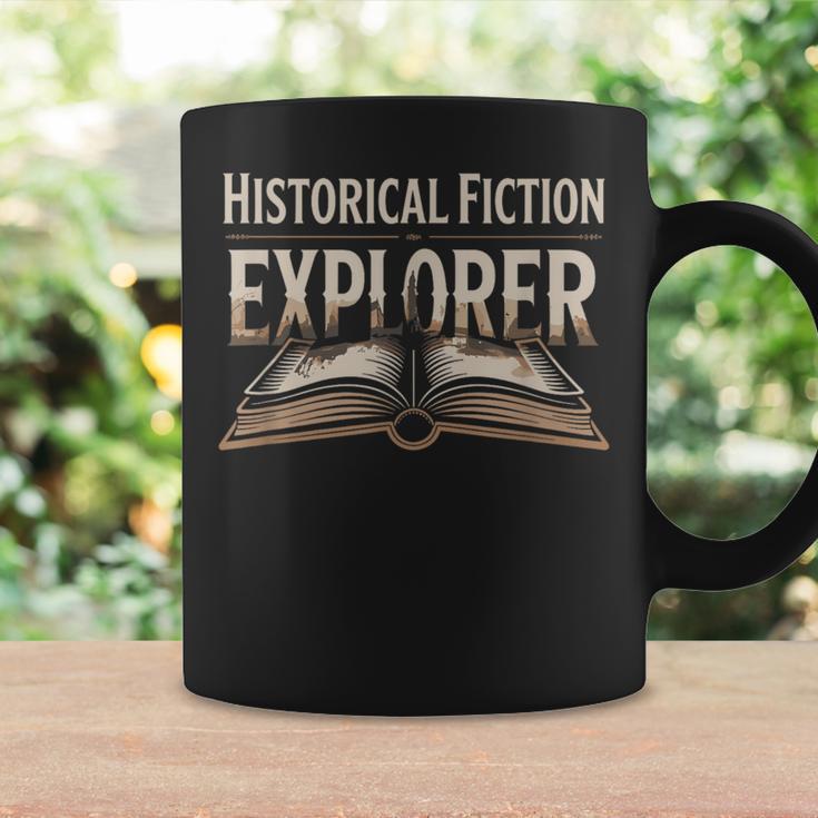 Historical Fiction Explorer Book Lover Gear Bookish Reading Graphic Print Coffee Mug Gifts ideas