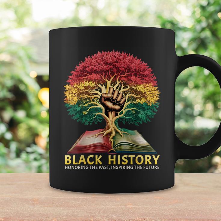 History Inspiring Future Fist Tree Book Roots Graphic Print Coffee Mug Gifts ideas