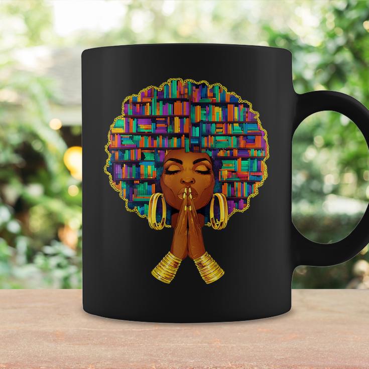 History Month Afro Women Book Lover Librarian Teacher Graphic Print Coffee Mug Gifts ideas
